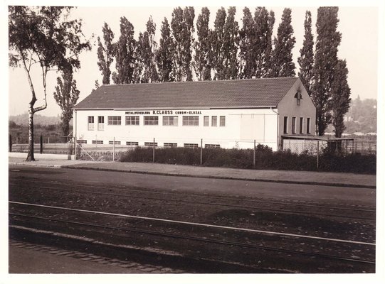 Außenansicht der Firma Rudolf-Clauss aus dem Jahr 1947