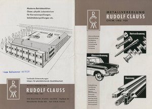 Rudolf-Clauss Firmengeschichte - Experten für Galvanische Beschichtung